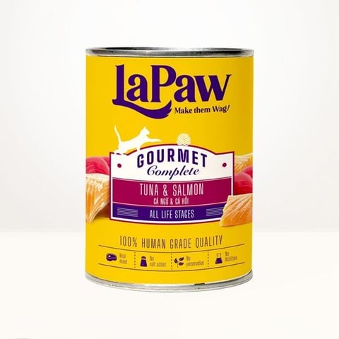  Pate LaPaw Gourmet Cho Mèo Mọi Lứa Tuổi Nhiều Vị - Lon 375g 