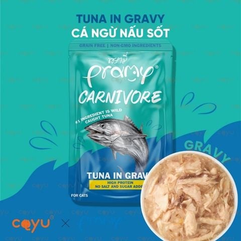  Pate Cao Cấp Tại Thái Pramy Carnivore Giàu Đạm Cho Mèo - 70Gr 