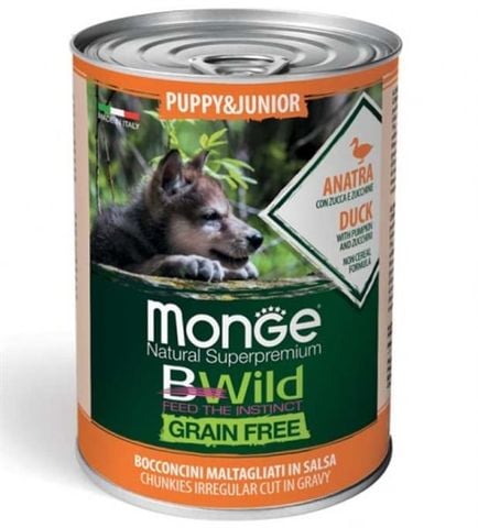  Pate MONGE BWILD cho chó Grain Free Adult 400gr 