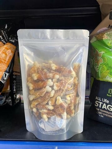  Snack Thưởng Gà Cuộn Xương Canxi 