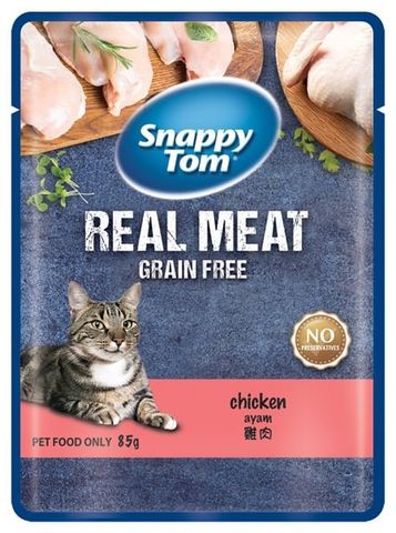  Pate Snappy Tom Real Fish Cho Mèo 85g 