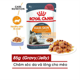  Pate cho mèo ROYAL CANIN INTENSE BEAUTY JELLY/GRAVY (chăm sóc da lông khỏe mạnh) 85gr 