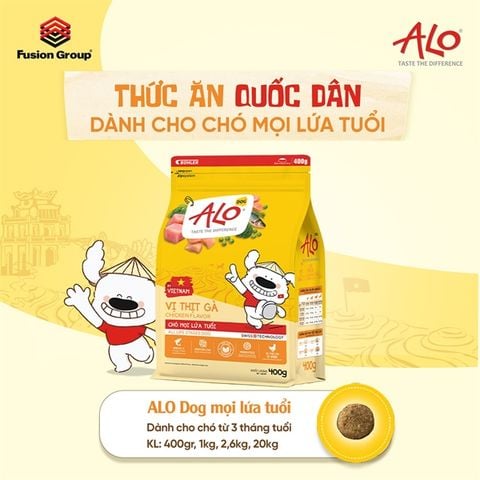  Hạt ALO Dành Cho Chó Mọi Lứa Tuổi Vị Thịt Gà Dinh Dưỡng 