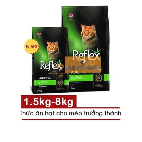  Hạt Cho Mèo Giúp Tiêu Búi Lông Reflex Plus HairBall Gói 1.5KG 