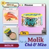  Pate Molik Mousse Mịn & Soup Cấp Nước Mix 25 Vị Dinh Dưỡng Cho Chó Mèo 