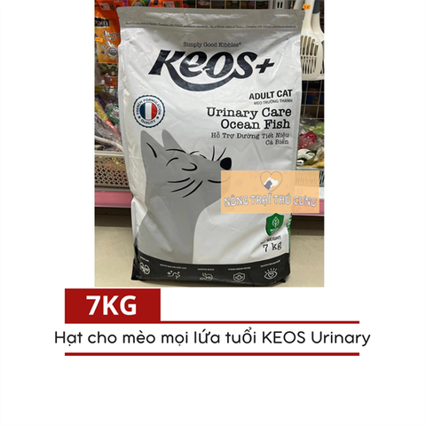  [Bao Xá 7KG] Hạt Cho Mèo Mọi Lứa Tuổi KEOS Sỏi Thận, Tiêu Búi Lông 