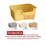  Khay Vệ Sinh Cho Mèo Thành Cao Chống Văng Cát 