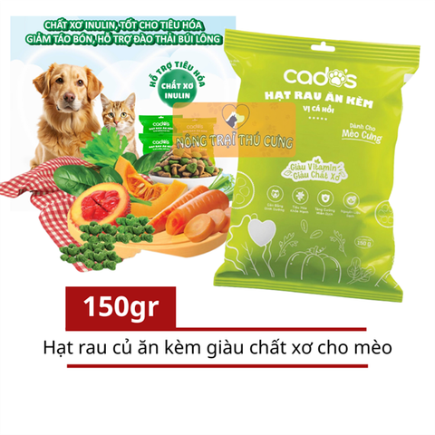  Cado's Hạt Rau Ăn Kèm Dành Cho Mèo - Vị Cá Hồi 150g 