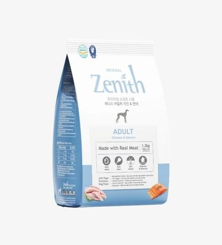  Hạt mềm Chó Lớn ZENITH ADULT - Vị Thịt Gà & Cá Hồi - 1.2KG 