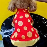  Đồ Tết - Áo Gấm Cho Chó Mèo (Không Kèm Quần) 