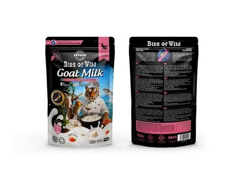  Pate Cao Cấp Bite of Wild Túi 70G Công Thức Giàu Đạm Và Sữa Dê Cho Mèo Từ 2 Tháng Tuổi 