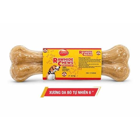  Xương Gặm Da Bò Tự Nhiên Cho Chó Lapati Inu Fonti Giúp Sạch Răng, Tăng Cơ Hàm 