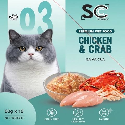 Pate SC Dinh Dưỡng Cho Mèo Mọi Lứa Tuổi Gói 80g 
