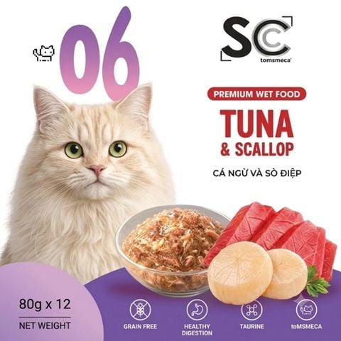  Pate SC Dinh Dưỡng Cho Mèo Mọi Lứa Tuổi Gói 80g 