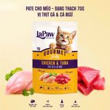  Pate Lapaw Gourmet Jelly Cho Mèo Mọi Lứa Tuổi Dạng Thạch - Gói 70g 