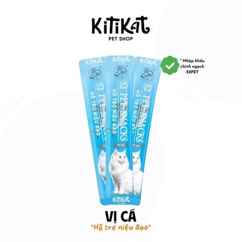  Súp Thưởng Cho Mèo S2PET Gói 15g - Hỗ Trợ Niệu Đạo/Tăng Cân, Dưỡng Lông, Dễ Tiêu Hóa 