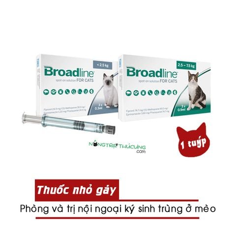  Nhỏ gáy Broadline cho mèo 