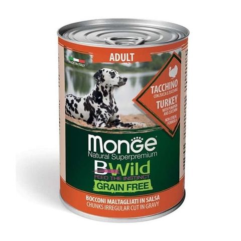  Pate MONGE BWILD cho chó Grain Free Adult 400gr 
