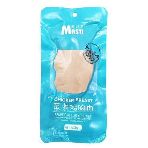  Ức Gà Hấp Ăn Liền Masti 40g Cho Chó Mèo 