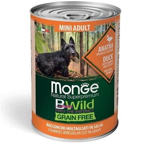  Pate MONGE BWILD cho chó Grain Free Adult 400gr 
