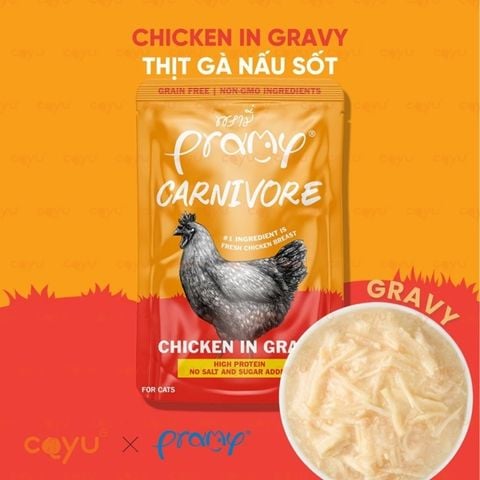  Pate Cao Cấp Tại Thái Pramy Carnivore Giàu Đạm Cho Mèo - 70Gr 