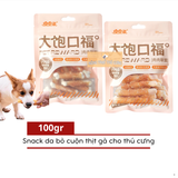  Snack Trung Dành Cho Cho Mèo - Bò Cuộn Xương Sữa 
