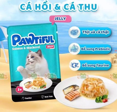  Pate Pawtiful Cho Mèo Trưởng Thành, Thơm Ngon, Bổ Sung Nhiều Dinh Dưỡng - 70gr 