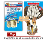  Que Nhai Da Bò Sạch Răng Cho Chó DoggyMan White Dental 120g 