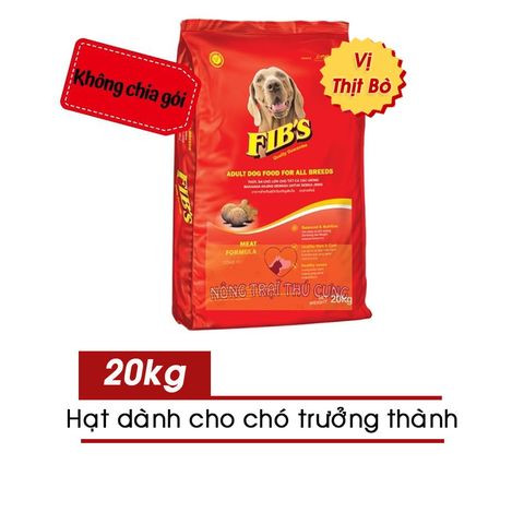  [Thanh lý] 20kg xá hạt Cho Chó Trưởng Thành FIBS Vị Thịt Bò 