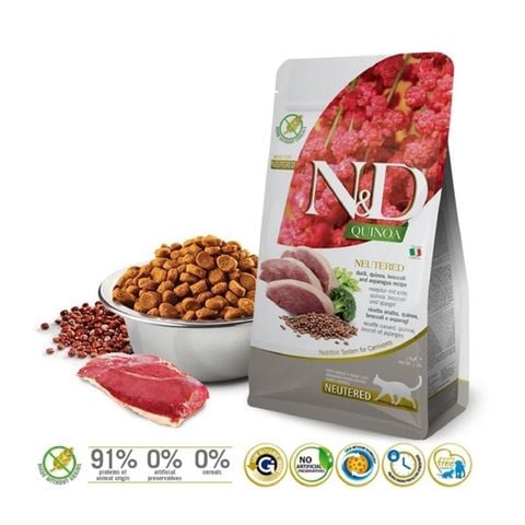  [Bao 5KG] Hạt N&D Skin Coat Dưỡng Lông Cho Mèo Con 