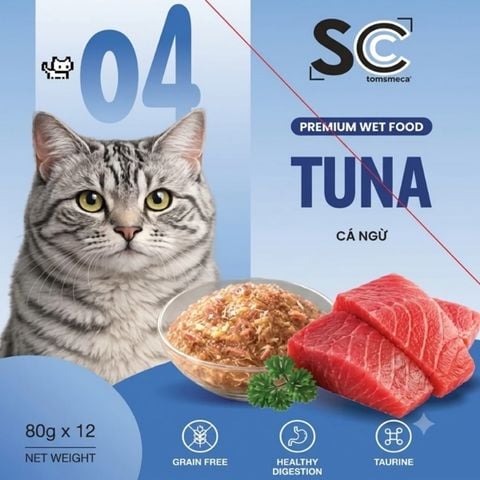  Pate SC Dinh Dưỡng Cho Mèo Mọi Lứa Tuổi Gói 80g 