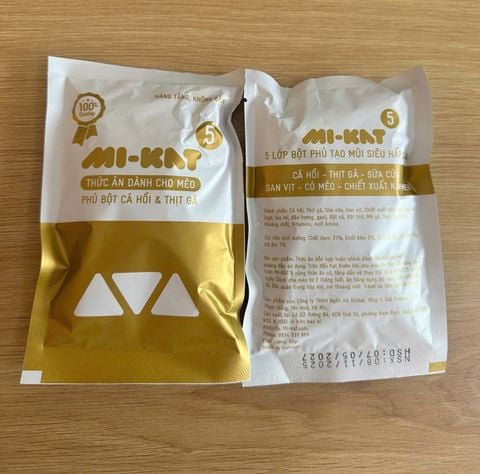  [50gr] Hạt Mi-Kat 5 Mix 10 Loại Thịt, Rau Quả Tươi Cho Mèo 