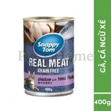  Pate Cho Mèo Snappy Tom Real Fish - Lon 400g 