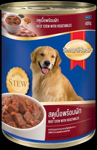  Pate Chó Lớn SmartHeart Lon 400g - Nhiều Vị 