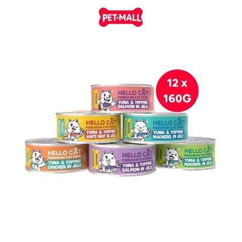  Pate Hello Cat dành cho mèo trưởng thành 160g 