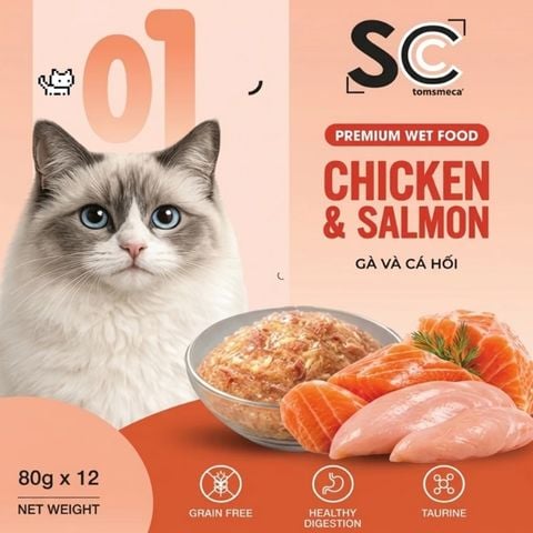  Pate SC Dinh Dưỡng Cho Mèo Mọi Lứa Tuổi Gói 80g 