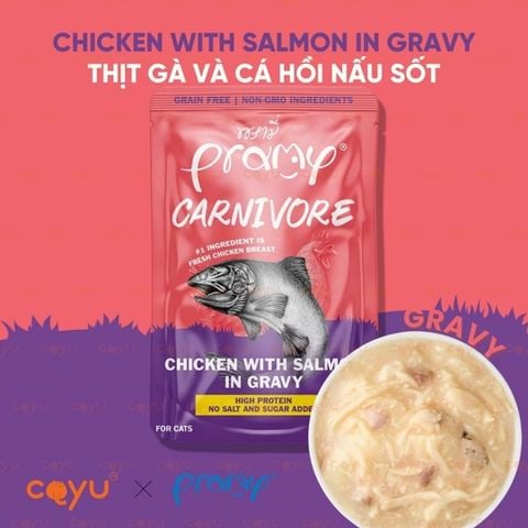  Pate Cao Cấp Tại Thái Pramy Carnivore Giàu Đạm Cho Mèo - 70Gr 