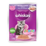  Thùng 28 gói Pate Mèo con Whiskas Junior - 80gr - Nhiều vị 