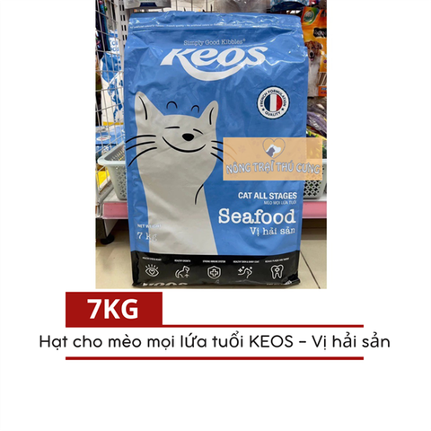  [Bao Xá 7KG] Hạt Cho Mèo Mọi Lứa Tuổi KEOS Sỏi Thận, Tiêu Búi Lông 