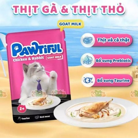  Pate Pawtiful Cho Mèo Trưởng Thành, Thơm Ngon, Bổ Sung Nhiều Dinh Dưỡng - 70gr 