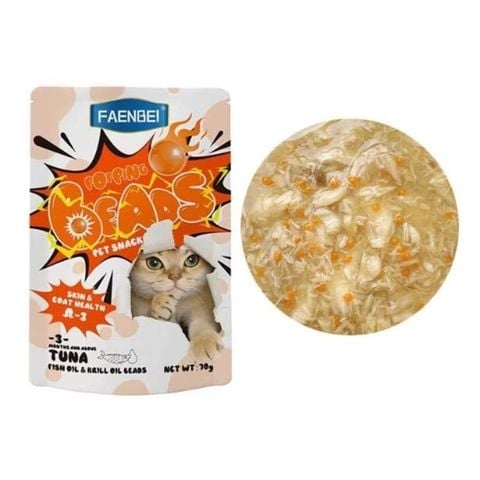  Pate Cho Mèo Faenbei Popping Beads Viên Tinh Thể 70g 