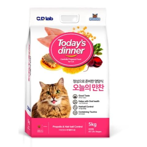  Hạt Cho Mèo Today Dinner Hàn Quốc 5KG - Bổ sung Keo Ong giúp mèo tiêu hóa tốt 