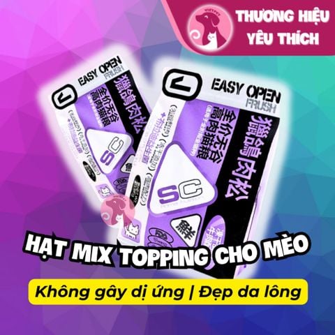  [Thanh lý][Bao 9Kg] Thức ăn hạt cho Mèo SC Mix thịt cá sấy khô 
