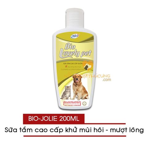  Sữa Tắm Chó Mèo BIO LOVELY PET Dưỡng Lông Siêu Mượt - 200ml 