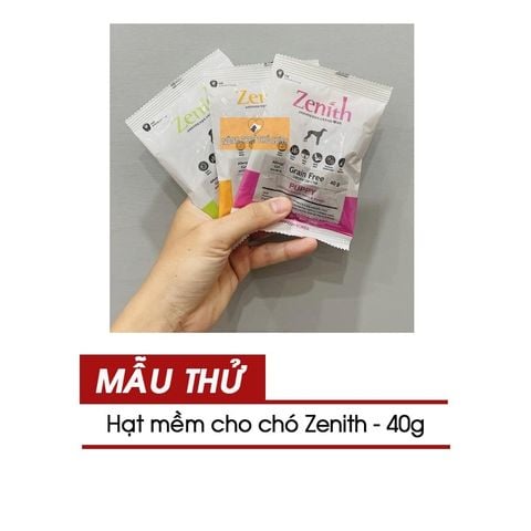  Mẫu Thử Hạt Mềm Zenith Cho Chó 40g 