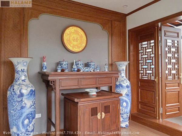 mẫu bàn thờ phong cách indochine