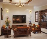  Bộ sofa gỗ việt Á Đông Halamp SF019 
