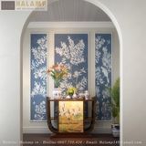  Bàn Console Gỗ Kết Hợp Tranh Sơn Mài C001 
