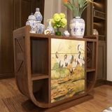  Bàn Console Gỗ Kết Hợp Tranh Sơn Mài C001 