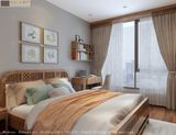 Mẫu giường ngủ gỗ Sồi tự nhiên Halamp 04S 
